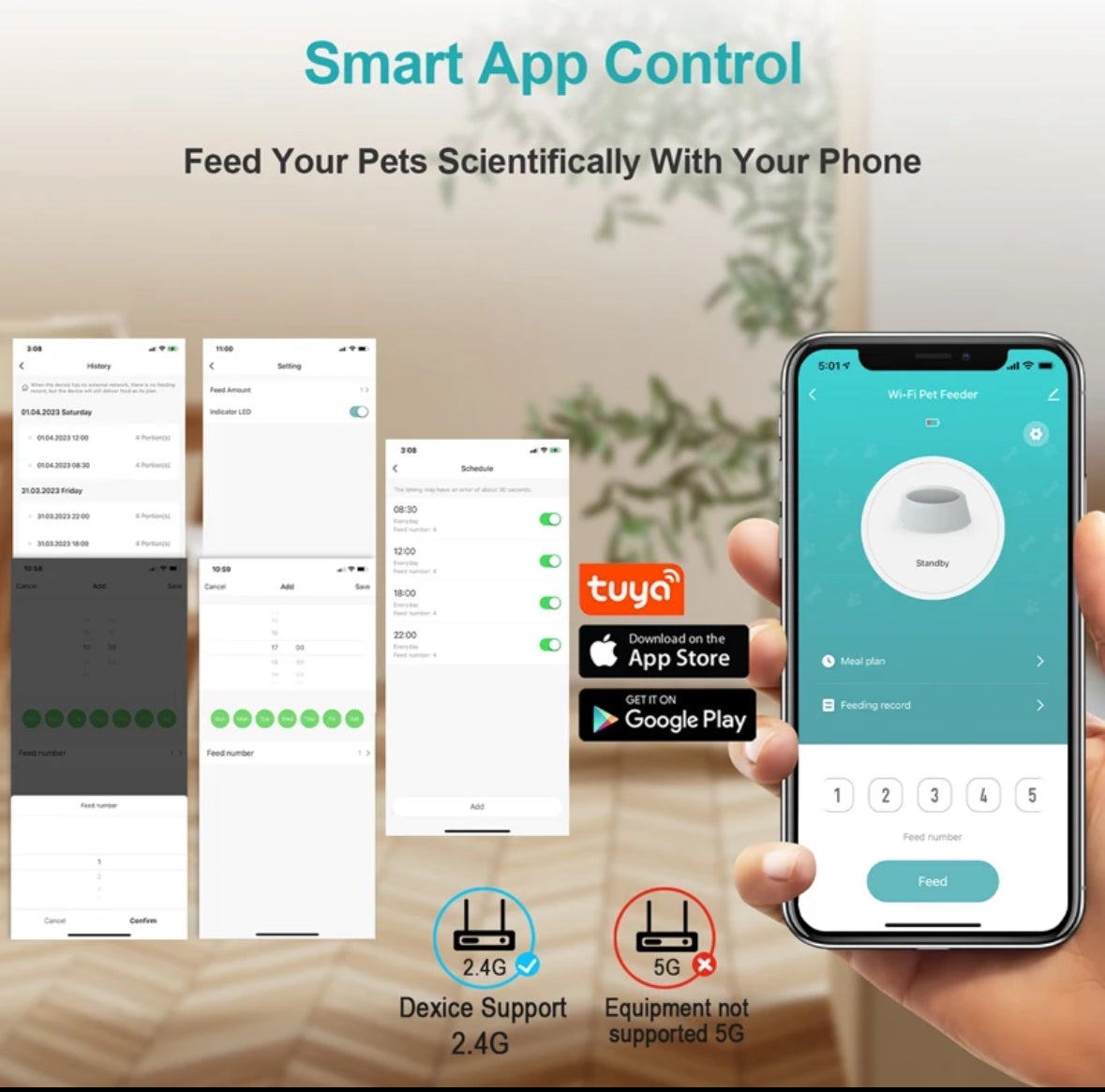 Smart WIFI Automatic Pet Feeder