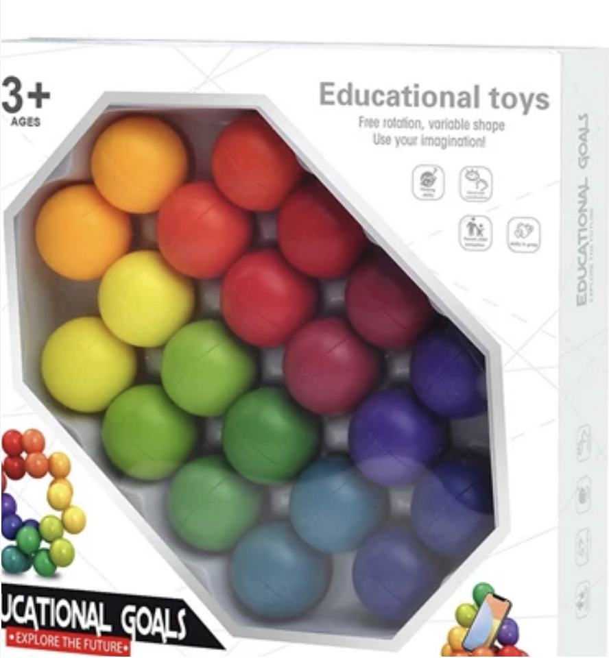 Sensory Fidget Toys for Kids. Autism Figette Ball Autistic ADHD Cool Dest Toy, Calm Down Travel Toy. For Kids 3-12 Years Old.