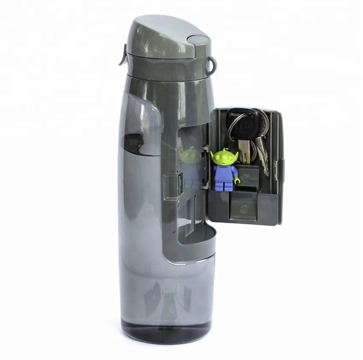 SPORT PLASTIC DRINKING BOTTLE WITH CARD STORAGE