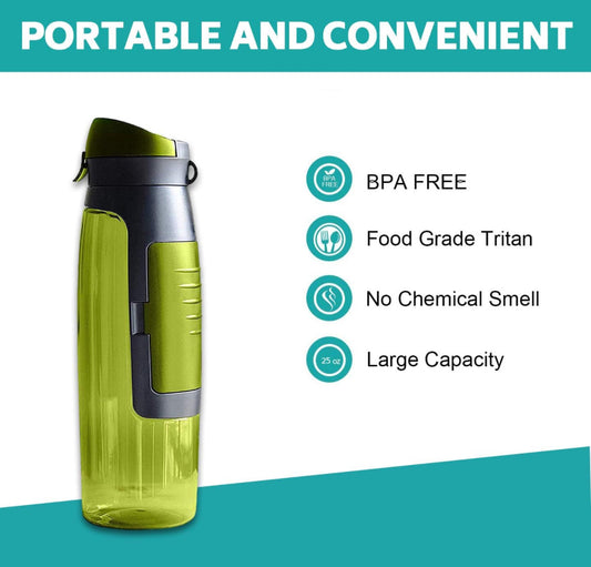 SPORT PLASTIC DRINKING BOTTLE WITH CARD STORAGE