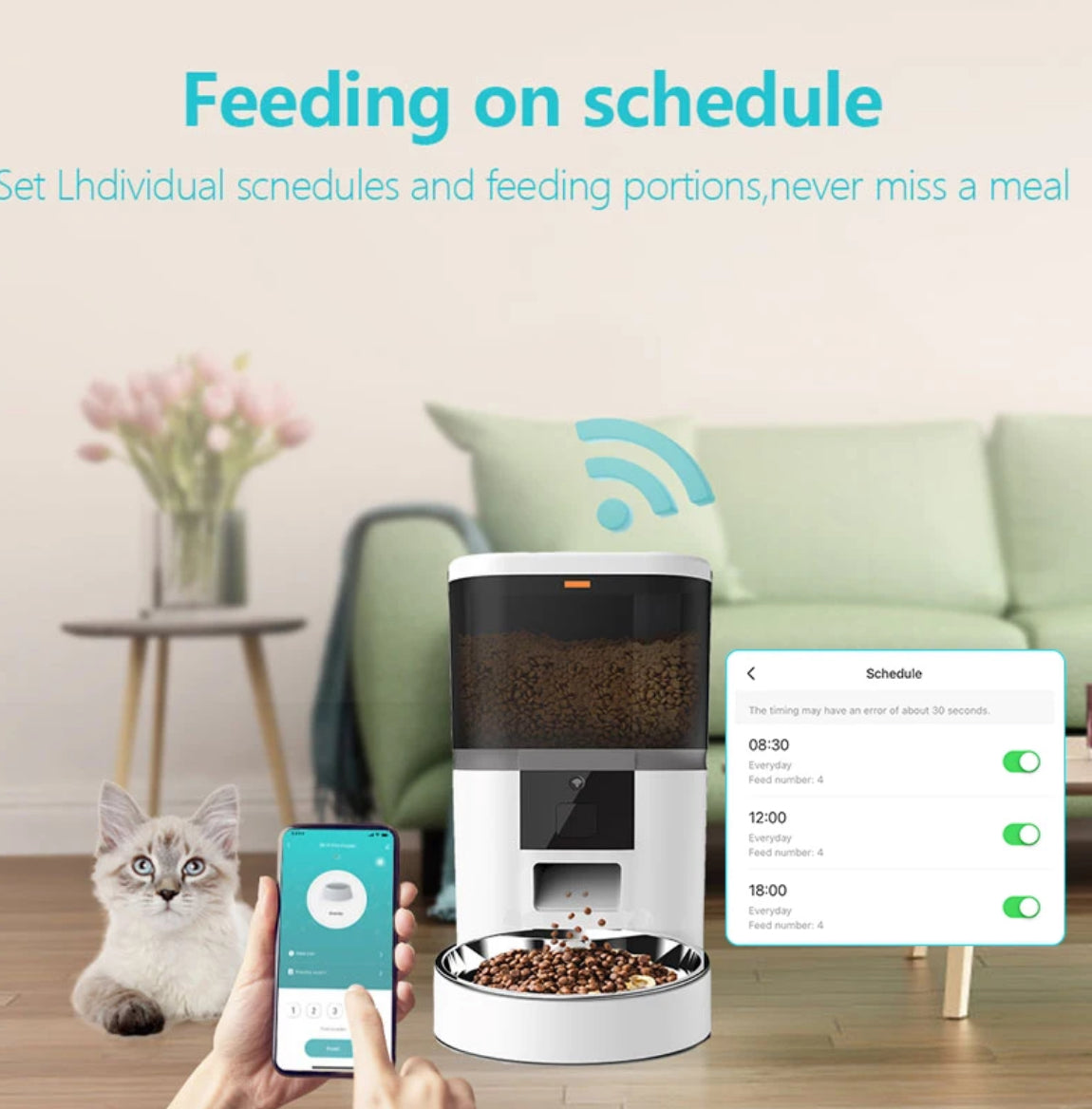 Smart WIFI Automatic Pet Feeder