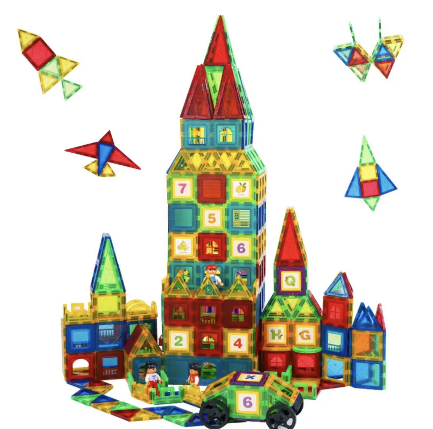 Educationl Magnetic Building Blocks Tiles.